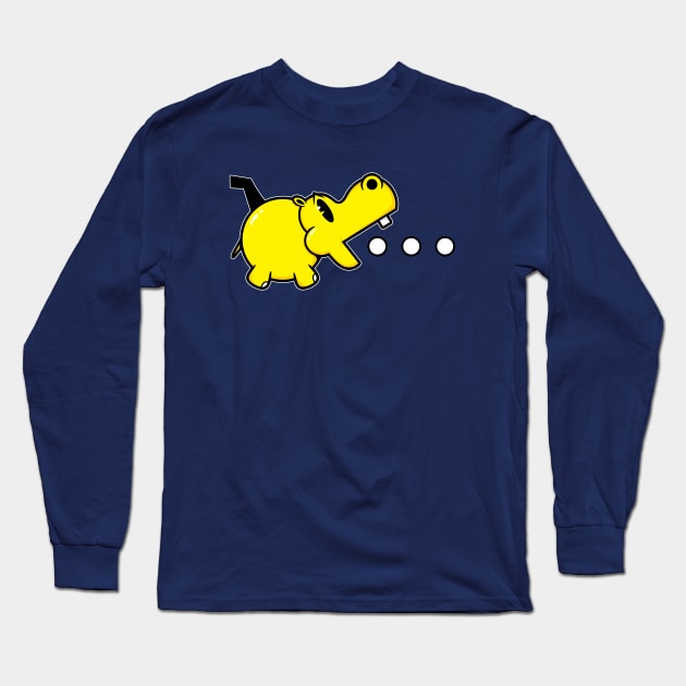 Waka Waka Hippos Long Sleeve T-Shirt by mikehandyart